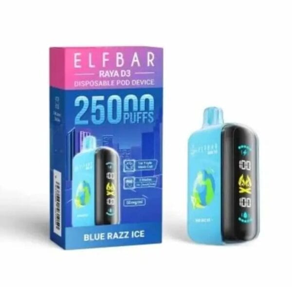 Elf Bar Raya D3 Blue Razz ICE Mind – 25000