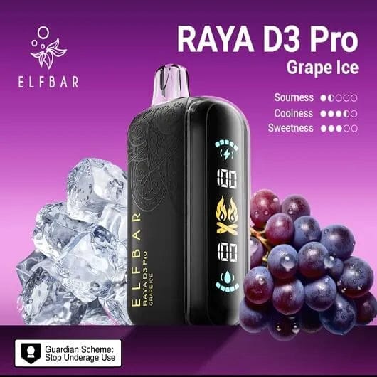 Elf bar Raya d3 pro -30k Grape ice