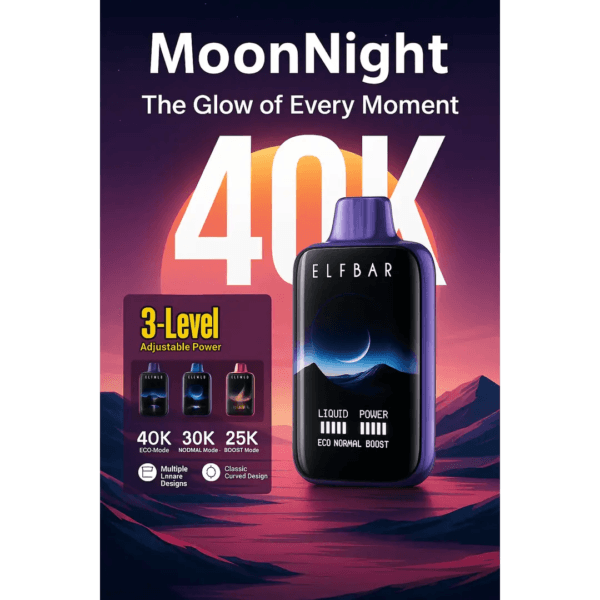 Elf Bar Moon Night 40k – Blackberry Ice