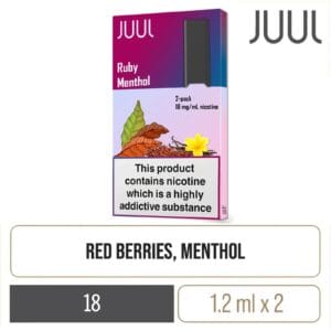 JUUL2 Ruby Menthol Pods (2 Pods)