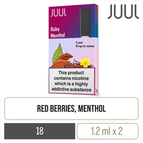 JUUL2 Ruby Menthol Pods (2 Pods)