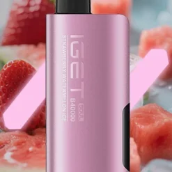 IGET SOUL B40000 DISPOSABLE VAPES – STRAWBERRY WATERMELON ICE – 5% TYPE C RECHARGEABLE