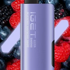 IGET SOUL B40000 DISPOSABLE VAPES – BLUEBERRY RASPBERRY GRAPE – 5% TYPE C RECHARGEABLE